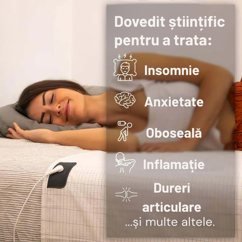 GroundingWell x Cearșaf de pat cu împământare